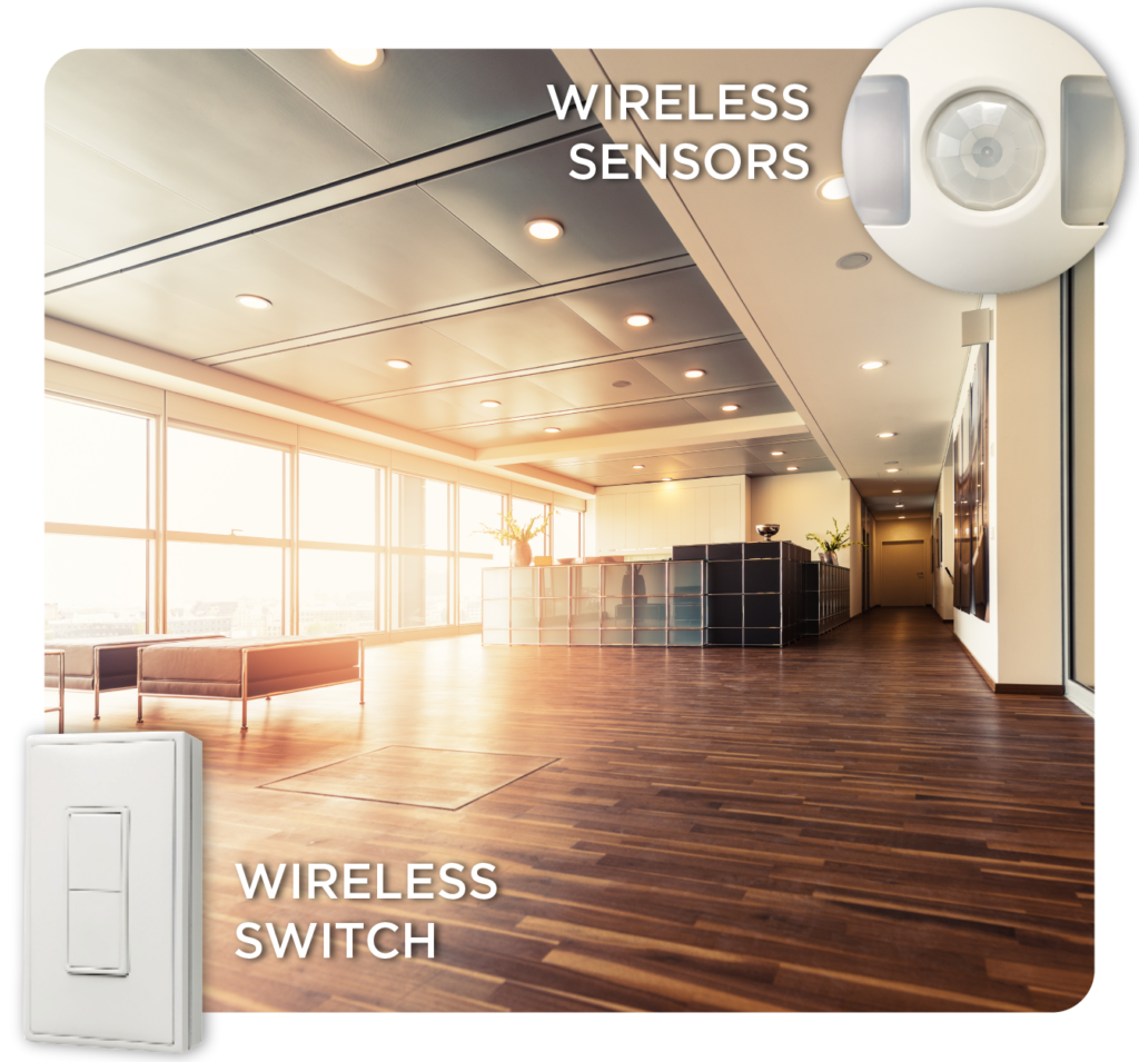 Have complete control with wireless and battery free switches and sensors in our intelligent building solutions LEDSENSE
